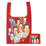 和心 折畳みエコバッグ こけし