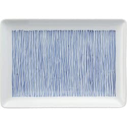 波佐見焼 kuvio（クビオ）white＆navy 長角皿 ストライプ W 206306 545