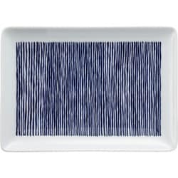 波佐見焼 kuvio（クビオ）white＆navy 長角皿 ストライプ N 206307 545