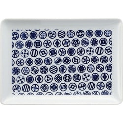 波佐見焼 kuvio（クビオ）white＆navy 長角皿 マーモント W 206310 545