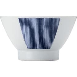 波佐見焼 kuvio（クビオ）white＆navy 飯碗 ストライプ 206324 100