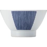 波佐見焼 kuvio(クビオ)white&navy 飯碗 ストライプ 206324 100