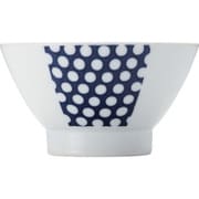 波佐見焼 kuvio(クビオ)white&navy 飯碗 ドット 206325 100