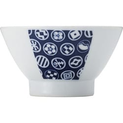 波佐見焼 kuvio（クビオ）white＆navy 飯碗 マーモント 206326 100