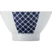 波佐見焼 kuvio(クビオ)white&navy 飯碗 クロス 206327 100