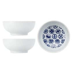 波佐見焼 kuvio（クビオ）white＆navy ボウル 3個 セット マーモント W 206310D600