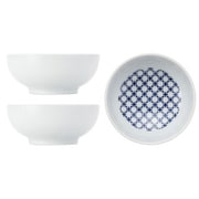 波佐見焼 kuvio(クビオ)white&navy ボウル 3個 セット クロス W 206312D600