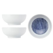 波佐見焼 kuvio(クビオ)white&navy ボウル 3個 セット ストライプ N 206307D600