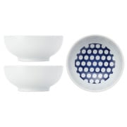 波佐見焼 kuvio(クビオ)white&navy ボウル 3個 セット ドット N 206309D600