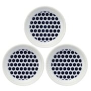波佐見焼 kuvio（クビオ）white＆navy 豆皿 3枚 セット ドット W 206308D551