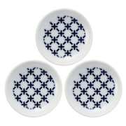 波佐見焼 kuvio（クビオ）white＆navy 豆皿 3枚 セット クロス W 206312D551