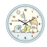 すみっコぐらし ウォールクロック ブルー [キャラクターグッズ]