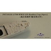 FSM710135 WW II 日本海軍 ラダーキャップ（6個入り） [1/700 艦船用ディティールアップパーツ]