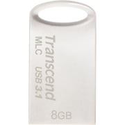 USBメモリ MLC採用 8GB USB3.1＆USB 3.0 キャップレス シルバー 耐衝撃 防滴 防塵 2年保証 TS8GJF720S