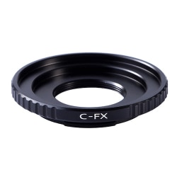 一眼レフカメラ用 レンズマウントアダプター ブラック ボディ側：富士フイルムX レンズ側：C KF-CX