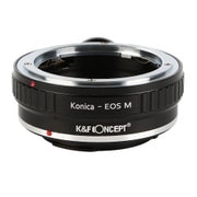 一眼レフカメラ用 レンズマウントアダプター ブラック ボディ側：キヤノンEF-M レンズ側：コニカAR KF-AREM-T