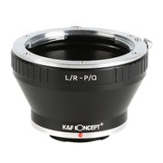 一眼レフカメラ用 レンズマウントアダプター ブラック ボディ側:ペンタックスQ レンズ側:ライカR KF-LRQ-T
