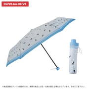 OL-34-55C [OLIVEdesOLIVE 折りたたみ傘 55cm 猫リボン サックス]