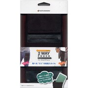 RBCA163 [iPhone/Xperia 各種スマートフォン対応 ケース/カバー 汎用フリータイプ 縦型 2WAY POUCH ベルト通し カラビナ ブラック]