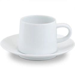 カップ ＆ ソーサー 150ml M型 シリーズ カップ&ソーサー 150ml 白マット