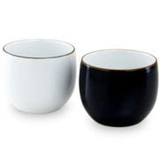 ベーシック ペア 仙茶 白マット・天目 180ml