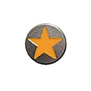 STAR DOT BUTTON AMBER
