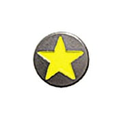 STAR DOT BUTTON YELLOW