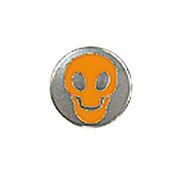 SKULL DOT BUTTON AMBER