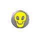 SKULL DOT BUTTON YELLOW