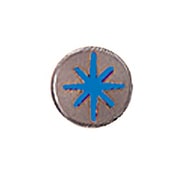 FLASH DOT BUTTON BLUE