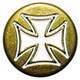 CROSS DOT BUTTON GOLD