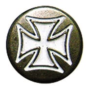 CROSS DOT BUTTON GUNMETAL