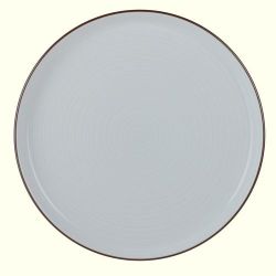 皿 白磁千段 平皿 7号 21.5cm