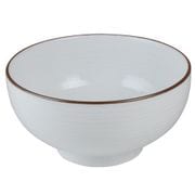 お椀 500ml 白磁千段 おかゆ碗 13×6.5cm 500cc