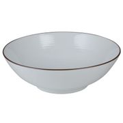 鉢 1100ml 白磁千段 7寸平鉢 20.5×7cm 1100cc
