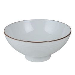 茶碗 白磁千段 4.2寸飯碗 13×6cm