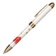優美蒔絵 複合筆記具 富士 2色（黒・赤）油性ボールペン 0.7mm＋シャープペンシル 0.5mm ホワイト 16-0352-210