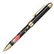 優美蒔絵 複合筆記具 富士 2色（黒・赤）油性ボールペン 0.7mm＋シャープペンシル 0.5mm ブラック 16-0352-220