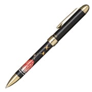 優美蒔絵 複合筆記具 富士 2色（黒・赤）油性ボールペン 0.7mm＋シャープペンシル 0.5mm ブラック 16-0352-220
