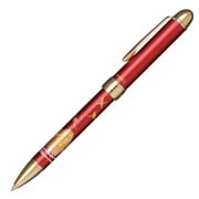 優美蒔絵 複合筆記具 富士 2色（黒・赤）油性ボールペン 0.7mm＋シャープペンシル 0.5mm レッド 16-0352-230