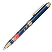 優美蒔絵 複合筆記具 富士 2色（黒・赤）油性ボールペン 0.7mm＋シャープペンシル 0.5mm ブルー 16-0352-240