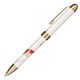 優美蒔絵 複合筆記具 金魚 2色（黒・赤）油性ボールペン 0.7mm＋シャープペンシル 0.5mm ホワイト 16-0353-210