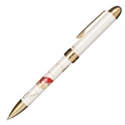 優美蒔絵 複合筆記具 金魚 2色(黒・赤)油性ボールペン 0.7mm+シャープペンシル 0.5mm ホワイト 16-0353-210