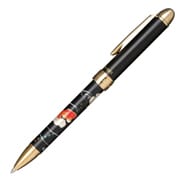 優美蒔絵 複合筆記具 金魚 2色(黒・赤)油性ボールペン 0.7mm+シャープペンシル 0.5mm ブラック 16-0353-220