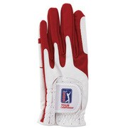 GL-3007 [US PGA TOUR グローブ3007 左手用 ホワイト/レッド]