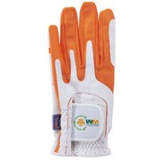 GL-3010 [US PGA TOUR グローブ3010 左手用 ホワイト/オレンジ]