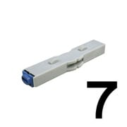 柄付ゴム印 連結式 単品 数字ゴシック体 初号 7 GRN-SGB 00007