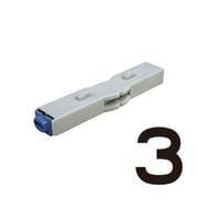 柄付ゴム印 連結式 単品 数字ゴシック体 0号 3 GRN-0GB 00003