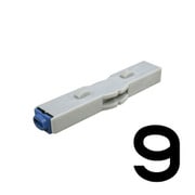 柄付ゴム印 連結式 単品 数字ゴシック体 2号 9 GRN-2GB 00009