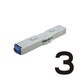 柄付ゴム印 連結式 単品 数字ゴシック体 4号 3 GRN-4GB 00003